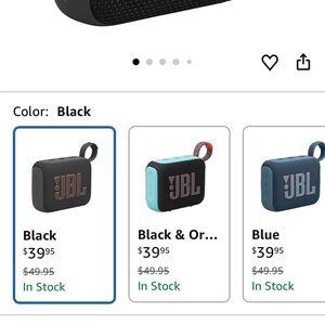 JBL Black and Brown Bluetooth Speaker